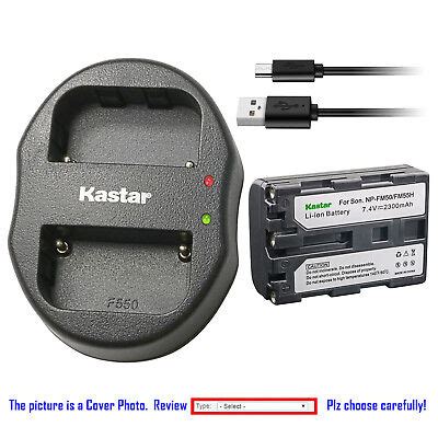 Kastar Battery Dual Charger For Sony Np Fm Bc Vm Sony Dcr Trv