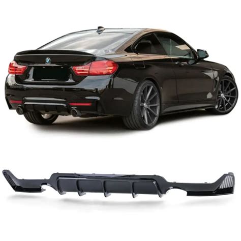 Diffuseur Arriere Noir Brillant Double Sortie M Performance Bmw F