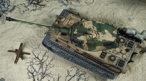 EC HOBBY Deep Custom Painting Weathering KING TIGER RC Tank