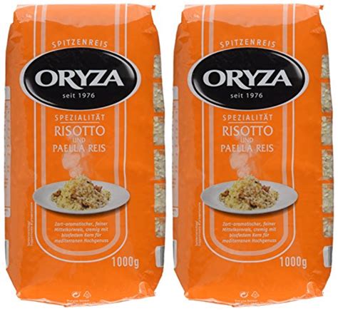 Oryza Risotto Paella Reis Lose 1 Kg 2er Pack 2 X 1 Kg