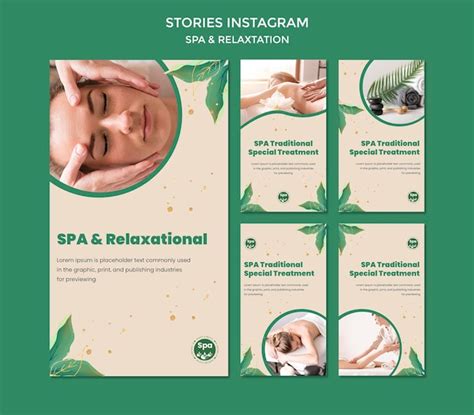 Premium PSD Spa Concept Instagram Stories Template