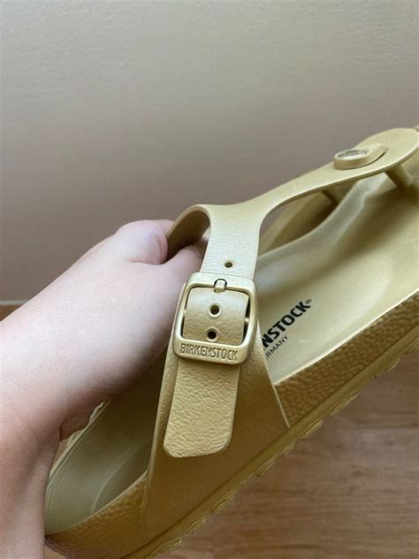 Birkenstock Gizeh Eva Sandals Gold Women S Fashion Footwear