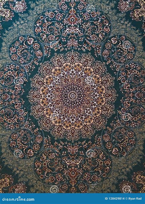 Royal Palace Turquoise Persian Carpet Stock Photo Image Of Floral