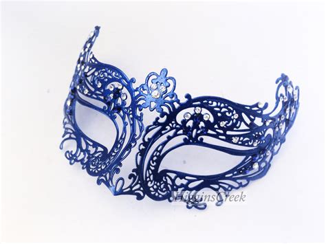 Dark Blue Masquerade Masks