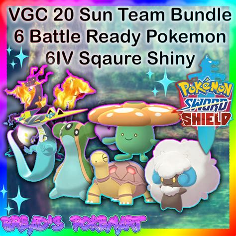 Pokemon Sword And Shield VGC 20 Competitive Sun Team Pack Etsy