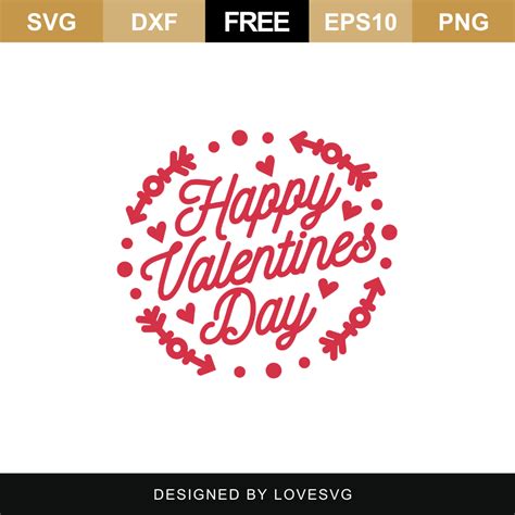 Happy Valentine Day Svg Cut File 2