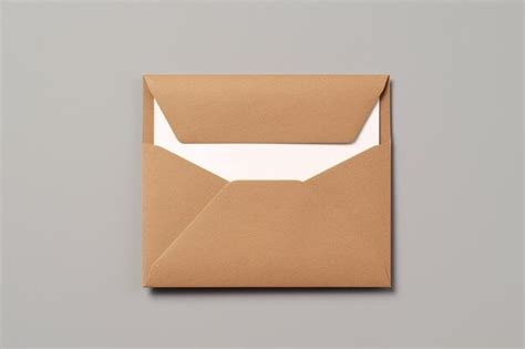 Premium Ai Image There Is A Brown Envelope With A White Paper Strip