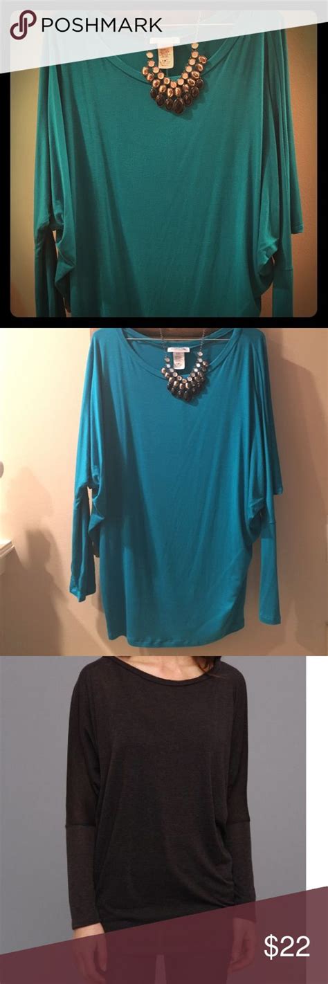 Selling This NWOT Christin Michaels Sz Med Long FALL Sleeve Tunic On