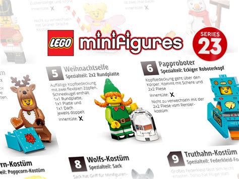 LEGO 71034 Minifiguren Serie 23 Feel Guide Und Boxverteilung