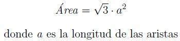 Cual Es El Area Total De Un Tetraedro De 8cm Brainly Lat