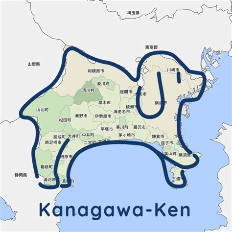 神奈川県の形のロゴ「kanagawa Ken」 広報活用しイメージ向上 ヨコハマ経済新聞