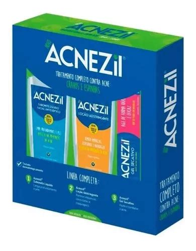 Kit Acnezil Tratamento Completo Contra Acne Cravos Espinhas Mercadolivre