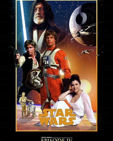 Star Wars Episode Iv A New Hope Poster By Geek N Rock