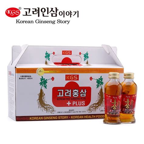 HỘp 10 Chai NƯỚc HỒng SÂm CÓ CỦ Kgs Korean Red Ginseng Plus Shopee