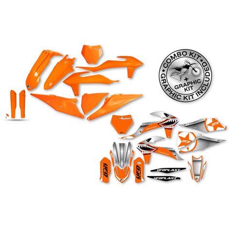 Ufo Plastic Sticker Kit Thunder Ktm Sx Colour Orange