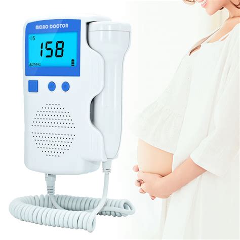 LCD Ultrasonik Prenatal Fetal Doppler Bebek Kalp H Grandado