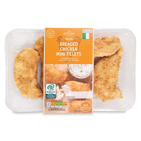 Irish Breaded Chicken Mini Fillets 360g Butchers Selection Aldiie