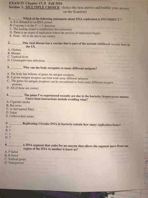 Solved Which Of The Following Statements About Dna Chegg