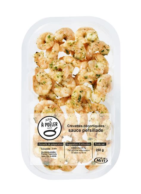 Poêlée De Crevettes Sauce Persillade 250g Miti