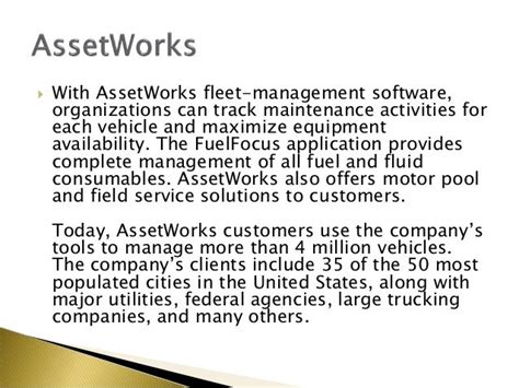 Assetworks Provides Fleet And Fuel Management Solutions