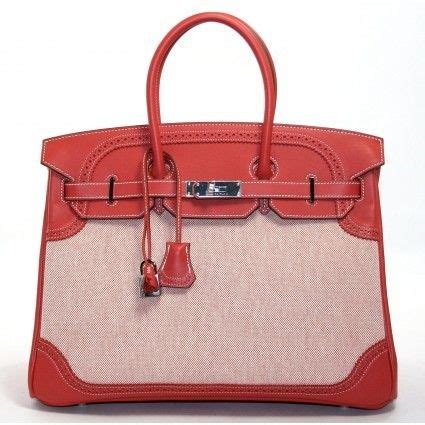 Hermes Pristine Pr Sanguine Swift Leather And Toile Cm Ghillies