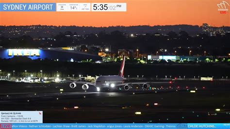 🔴 Live Night Plane Spotting Sydney Airport Control Tower Wkurt Atc 🔴 Alo Japan