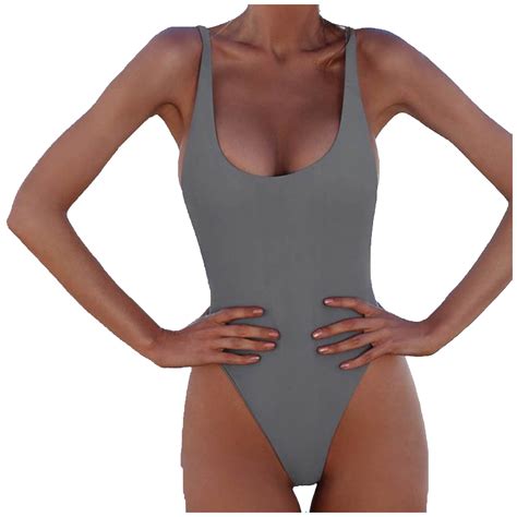 Arnsht Triangle Bikini One Piece Swimsuit For Women Fashion Solid Color