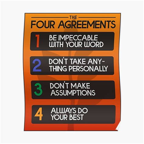 The Four Agreements Posters | Redbubble