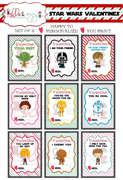 Star Wars Valentines Printables