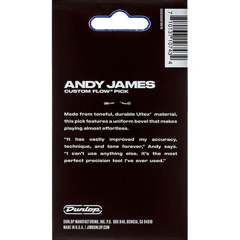 Dunlop Flow Andy James 2 00 Mm 3 Stck Pick