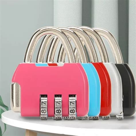 Padlock Digit Password Lock Zinc Alloy Backpack Zipper Lock Travel