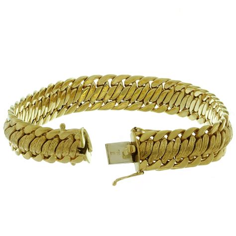 Vintage Yellow Gold Braided Bracelet For Sale At 1stdibs Braided Gold Bracelet Mens Gold