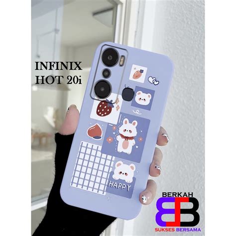 Jual Case Infinix Hot 20i Casing Infinix Hot 20i Cute Case Pro Camera Softcase Pro Camera