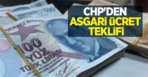 Chp Den Asgari Cret Teklifi