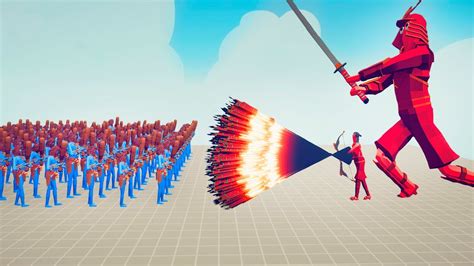 God Firework And 🗡️giant Samurai Vs 100x Units Tabs Totally Accurate