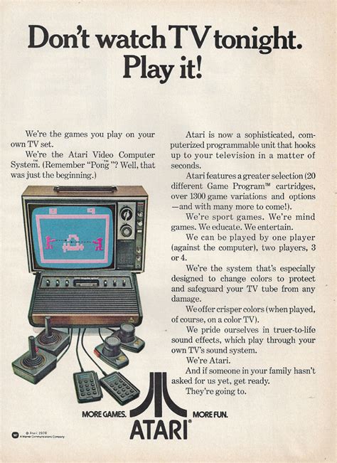 Atari Ad 1978 2 Warps To Neptune Atari Games Classic Video Games