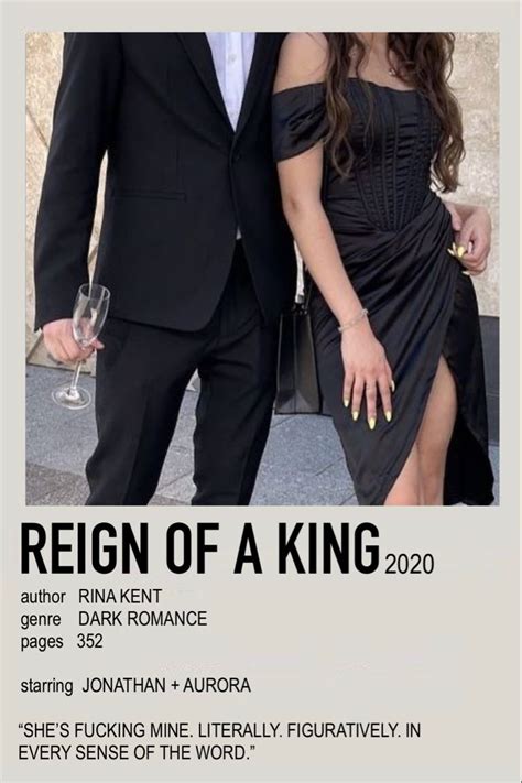 Reign Of A King Rina Kent Book Poster Polaroid Book Posters Jonathan