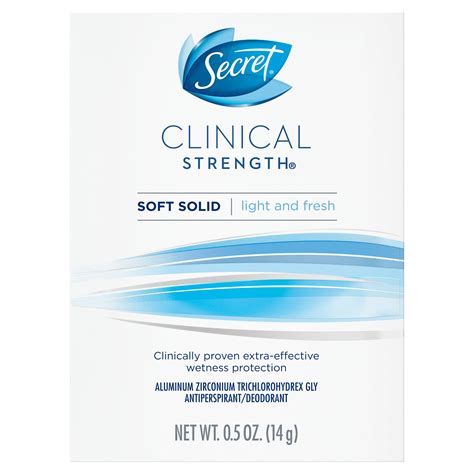 Secret Travel Size Clinical Strength Soft Solid Light Fresh