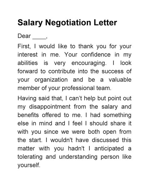 49 Best Salary Negotiation Letters, Emails & Tips ᐅ TemplateLab