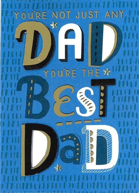 Best Dad The Ultimate Dad Embellished Fathers Day Greeting Card Love