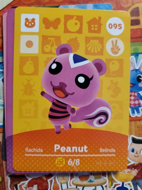 Animal Crossing Amiibo Card 095 Peanut on Mercari | Animal crossing ...