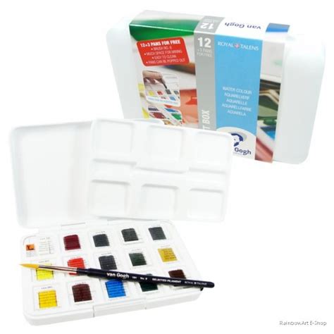 Shop Van Gogh Watercolour Pocket Box Pan Set Of Free Colours