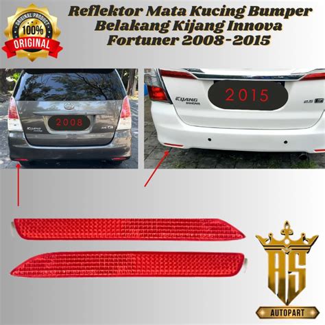 MATA Mika Original Toyota Innova Fortuner Rear Bumper Cat S Eye