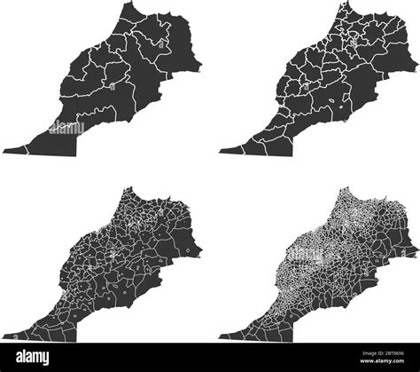 Marocco Cartina Politica Foto E Immagini Stock In Bianco E Nero Alamy