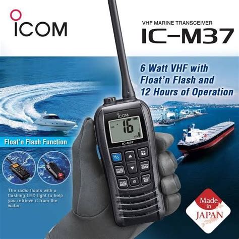 Icom Ic M Vhf Marine Tranceiver Marine Band Radio W Water And