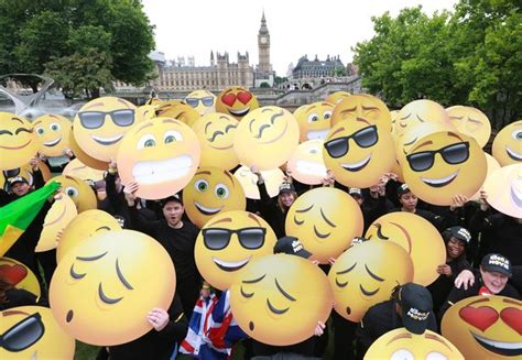 Hundreds Of People Around The Globe Dress As Emojis For International