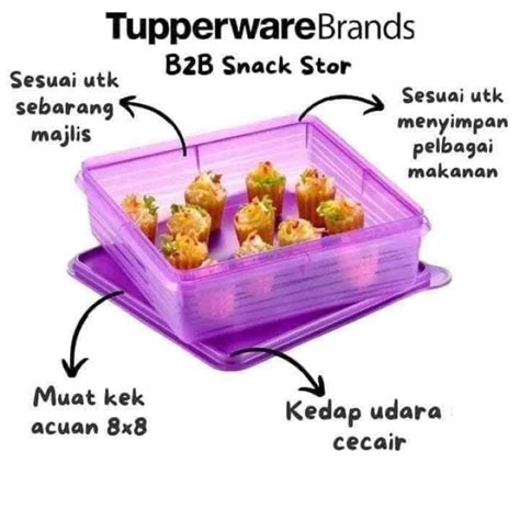 Tupperware B B Mosaic Snack Stor L Shopee Malaysia