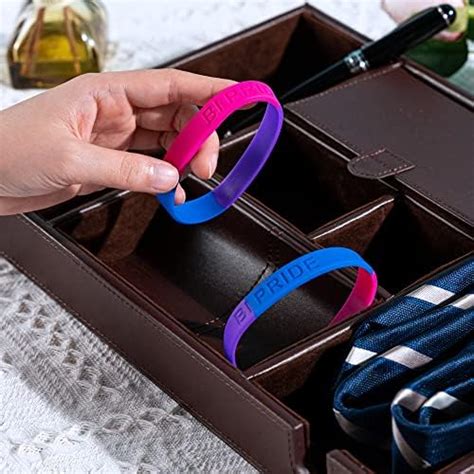 Amazon Fundraising For A Cause Bisexual Gay Pride Silicone Bracelets Purple Blue Pink