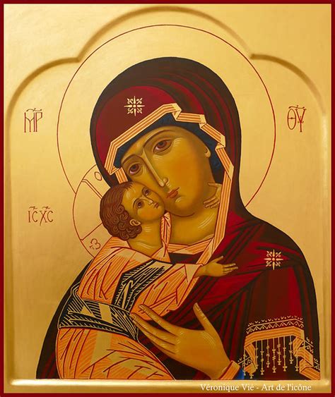 Icône de la Vierge de tendresse Mère de Dieu de Vladimir