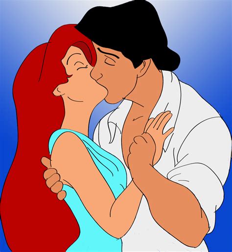 The Little Mermaid And Prince Eric Kiss The Girl